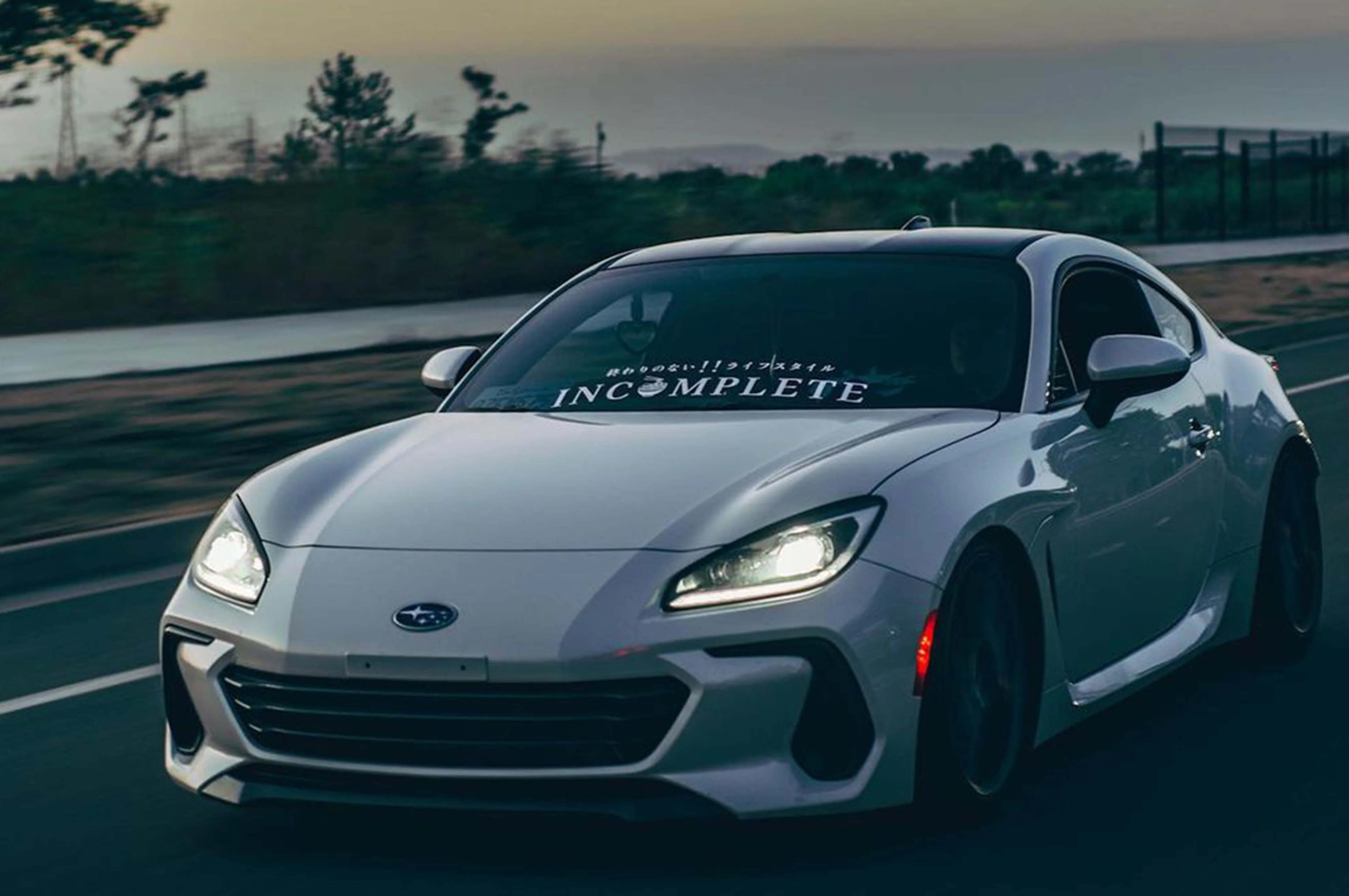Incompletegl RAMEN! | Car Window Banner - Matte White - Image 3
