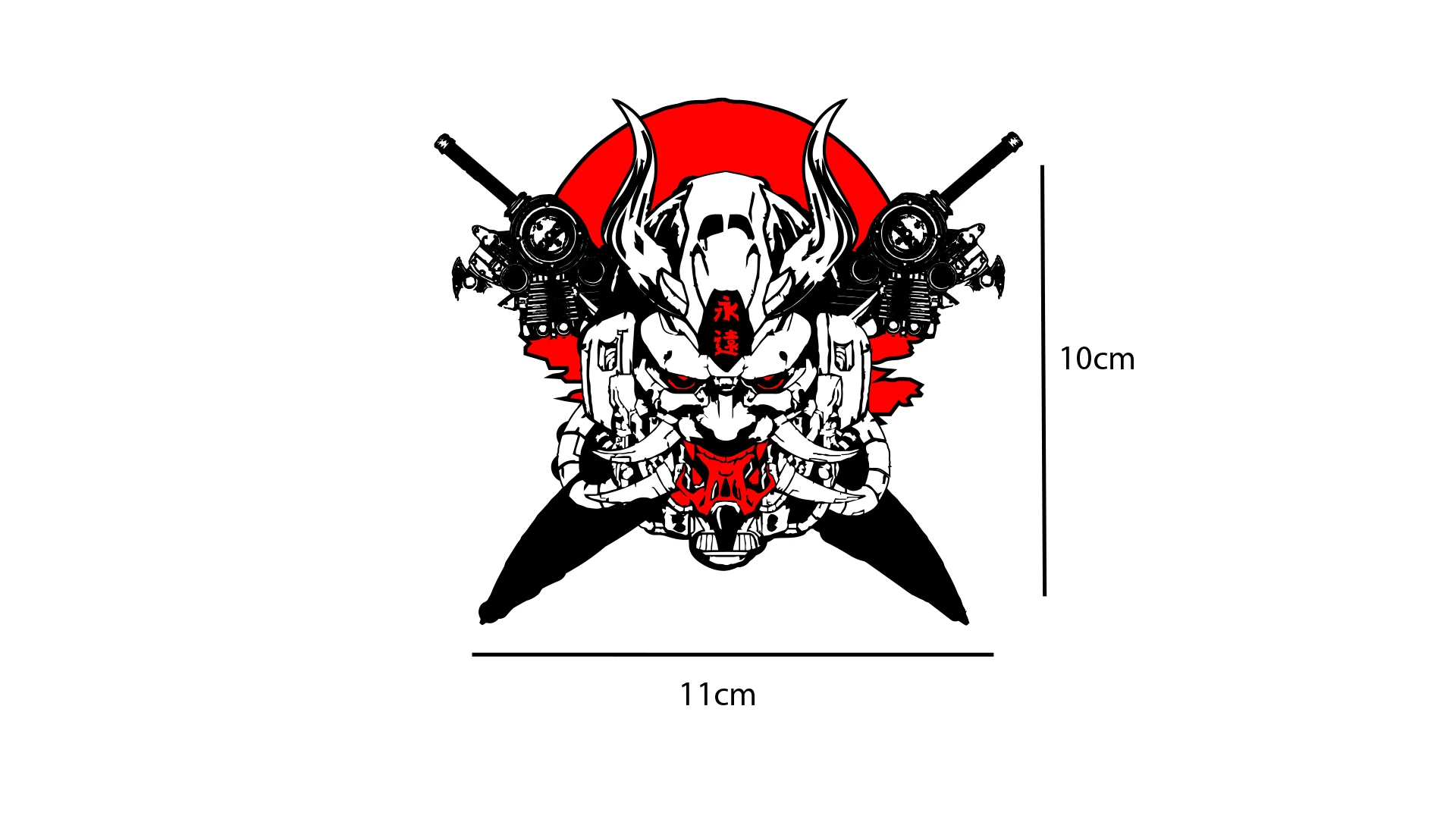 Mecha x Oni Mask  | Air Freshener - Image 3