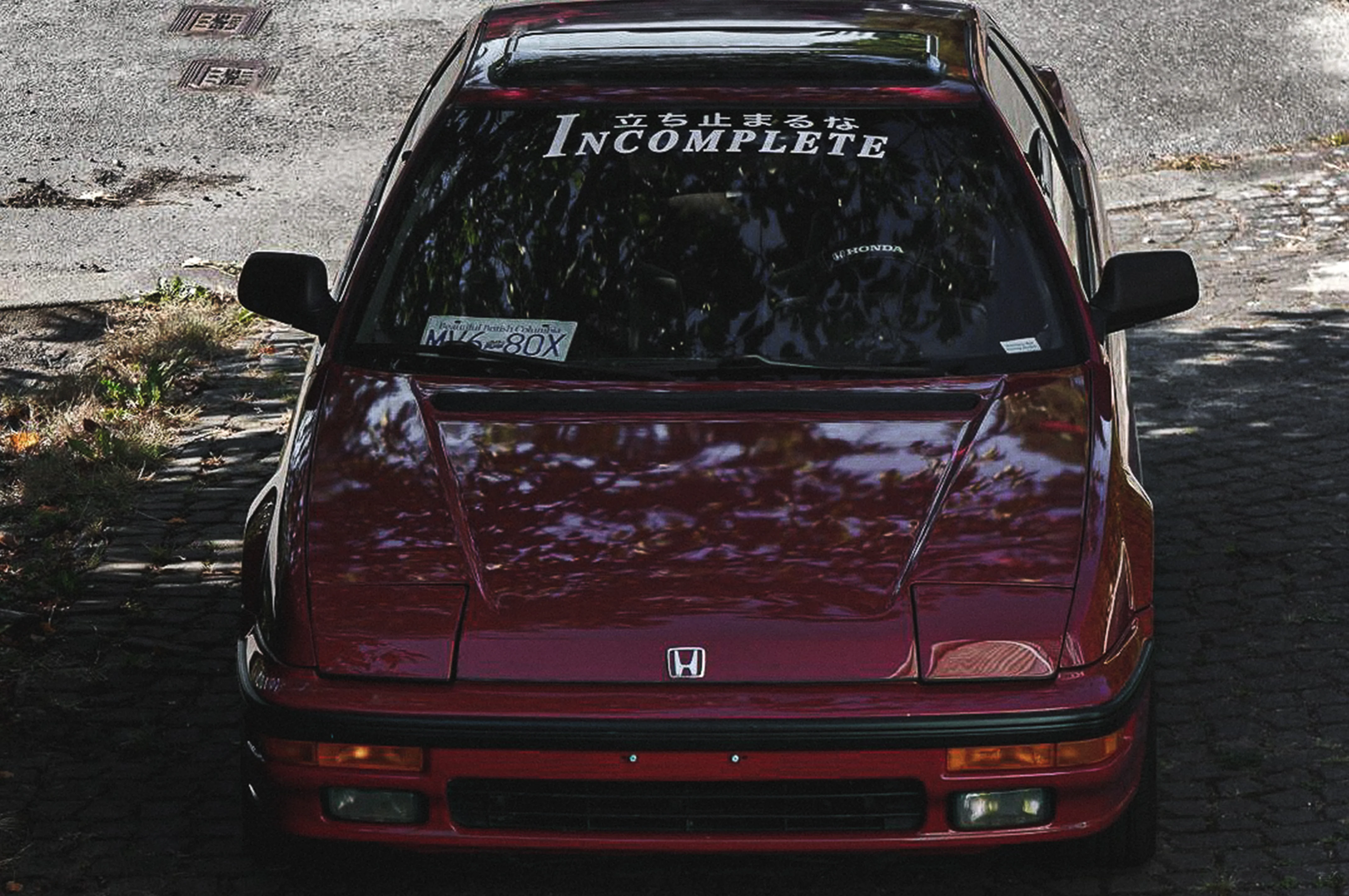 Incompletegl OG Broken Hearts | Car Window Banner - Matte White - Image 3