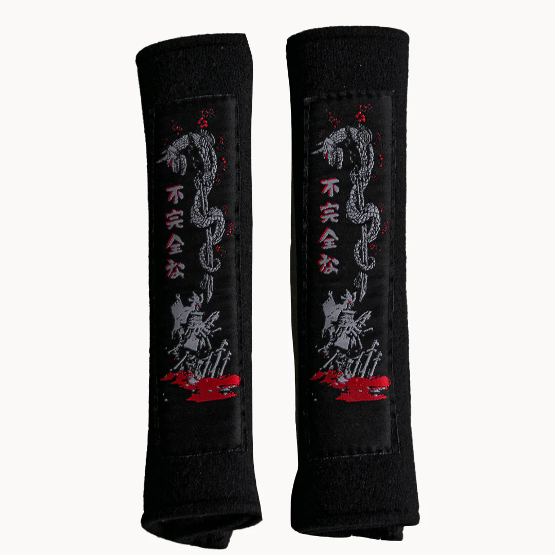The Samurai & His Familiar | Pair of Seatbelt Cushion - Image 5